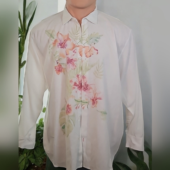 Tommy Bahama Other - Tommy Bahama Patina Gardens Linen Blend Shirt Sz XXX